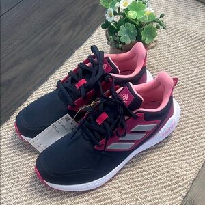 ADIDAS Kids Size 5⭐️NWT💕EQ21 2.0 BOUNCE Sport Elastic Lace Running Shoes